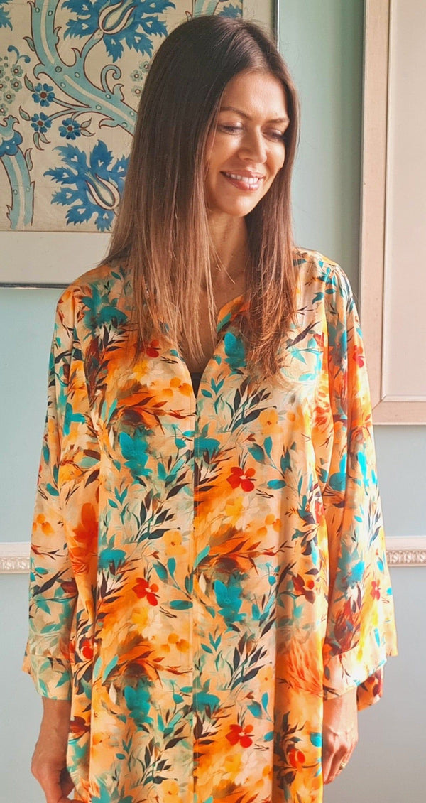 Allegra Long Viscose Kaftan Tuttabankem