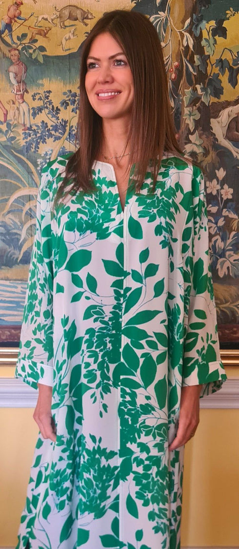 Mireille Silk Crepe de Chine Kaftan Tuttabankem