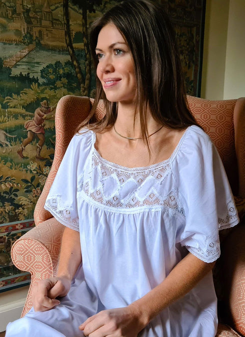 Tuttabankem Rosie Cotton Jersey Nightdress - Cotton Nighties | Tuttabankem