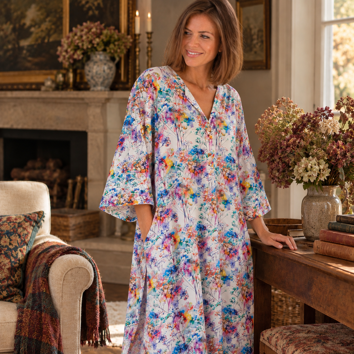 Tuttabankem Cotton Kaftan Celandine