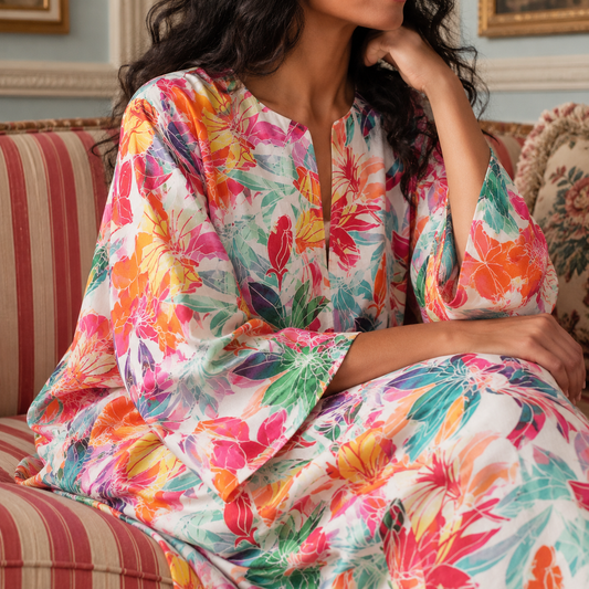 Fabienne Tuttabankem silk kaftan