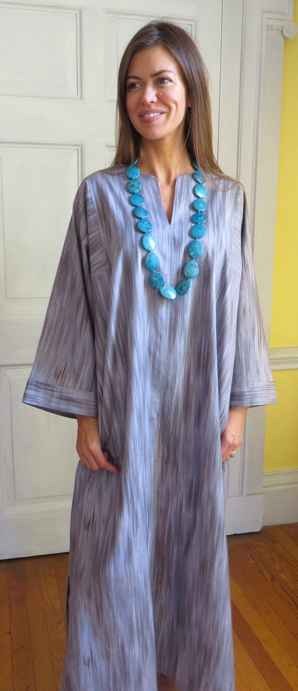 Lucille Pewter Cotton Kaftan Tuttabankem