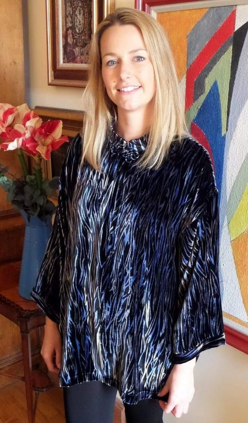 Tuttabankem Natalya Silk Velvet Top | Tuttabankem