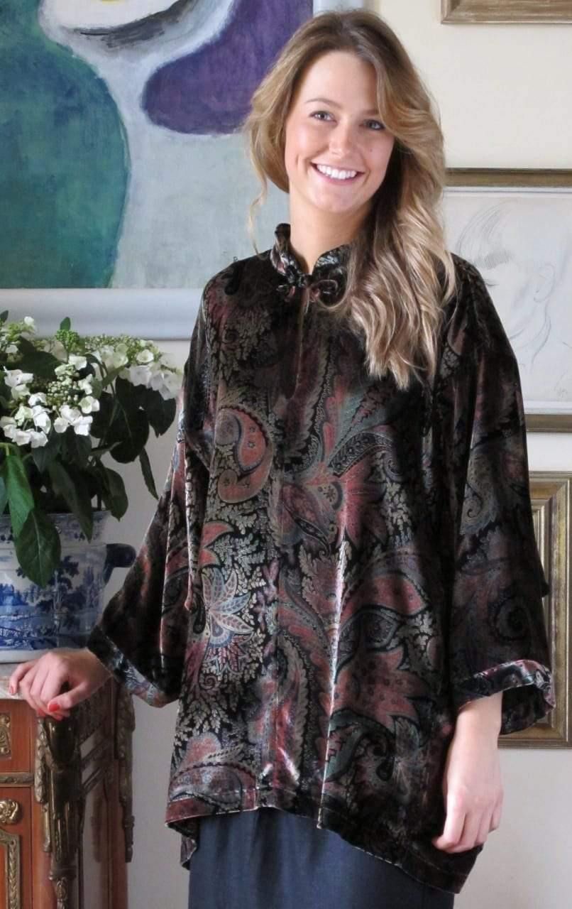 Black velvet evening sales top