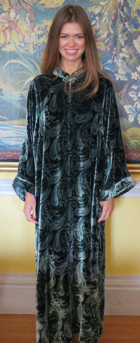 Venezia Long Silk Velvet Kaftan Tuttabankem