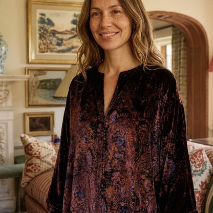 Amara Tuttabankem Silk Velvet Kaftan