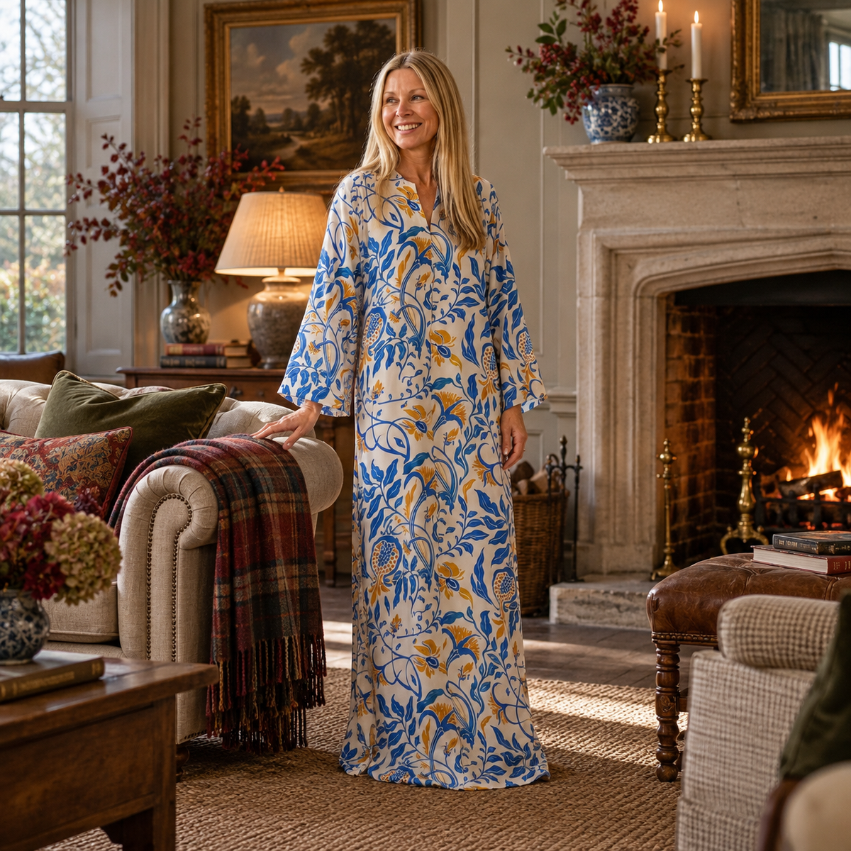 Tuttabankem silk Aurora kaftan