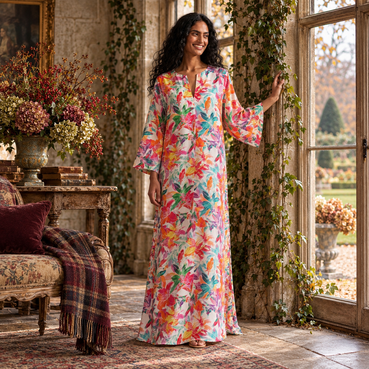 Silk Fabienne Kaftan Tuttabankem
