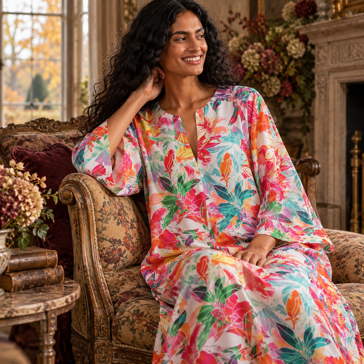 Tuttabankem Fabienne silk kaftan
