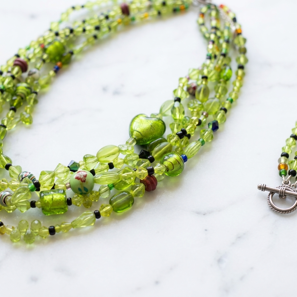 Tuttabankem Green Fern Necklace