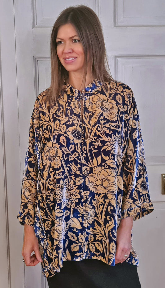 Genoa Silk Velvet Top Tuttabankem