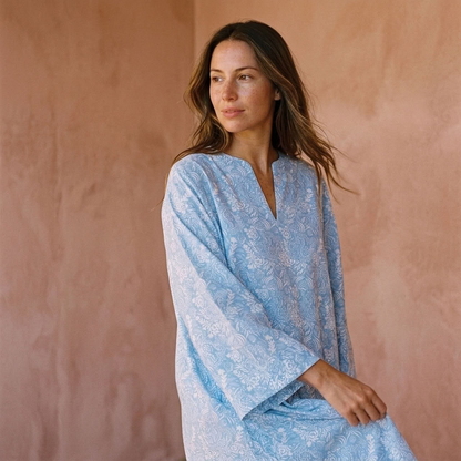 Tuttabankem Blue Harebell kaftan