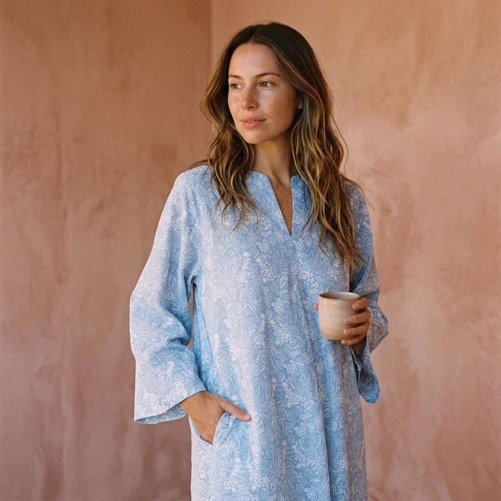 Tuttabankem blue Harebell kaftan