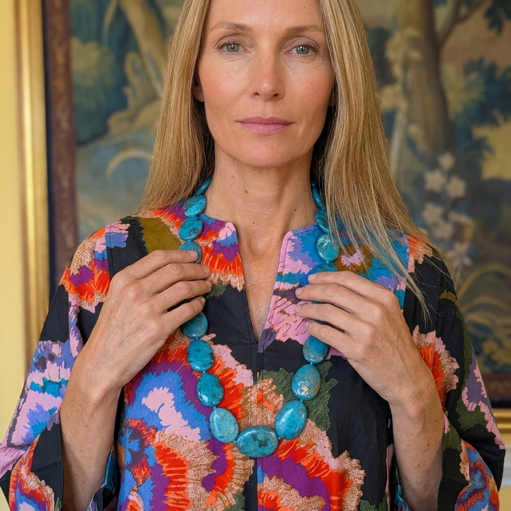 Positano Tuttabankem blue necklace 