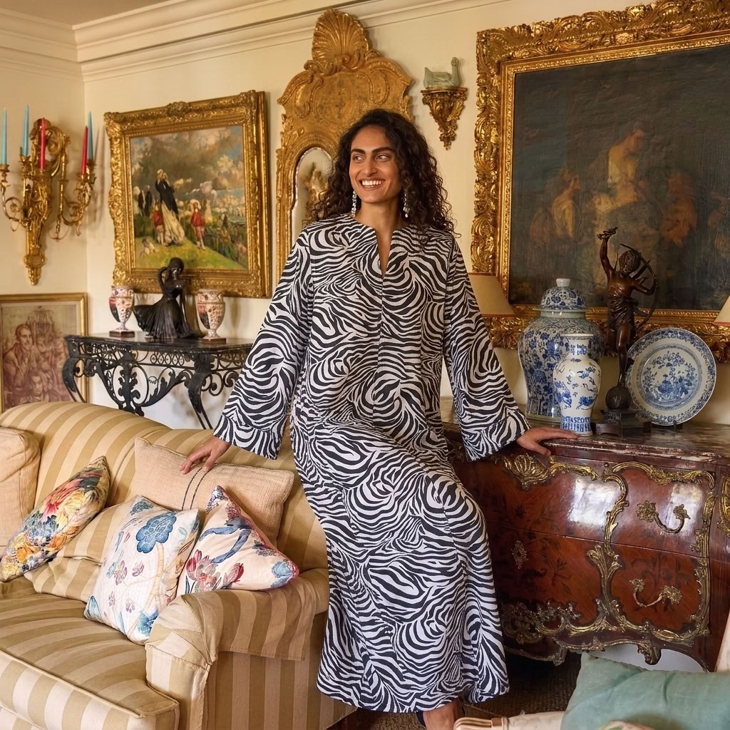Simone Zebra Kaftan Tuttabankem