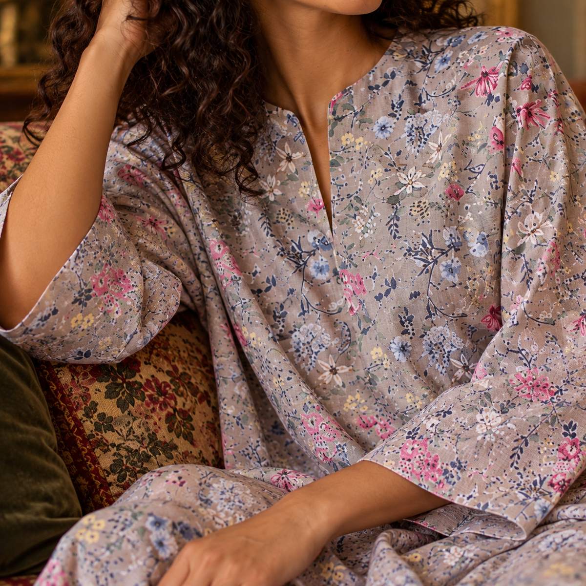 Cotton Aster Kaftan
