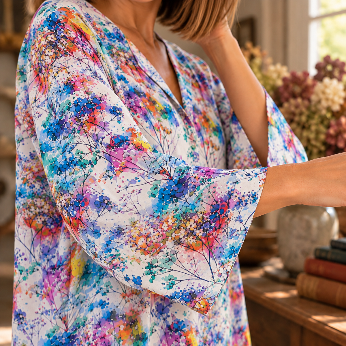 Celandine Tuttabankem cotton kaftan
