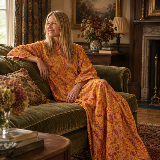 Tuttabankem Marigold cotton kaftan