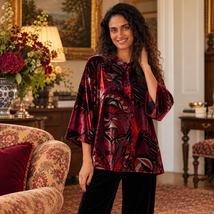 Tuttabankem Silk Velvet Cosima Top