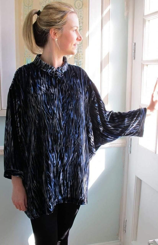 Tuttabankem Natalya Silk Velvet Top | Ladies Evening Top | Tuttabankem
